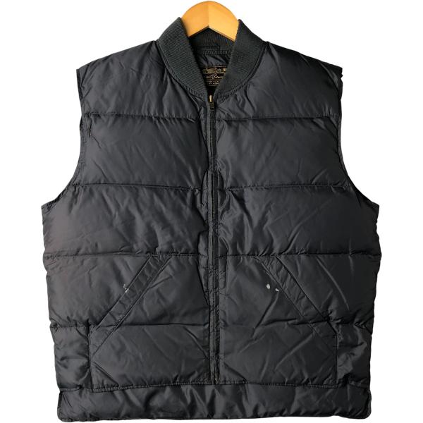 70s 80s エディー バウアー グース ダウン ベスト USA ビンテージ Eddie Bauer（エディーバウアー） 古着 80~90年代 黒タグ グースダウン