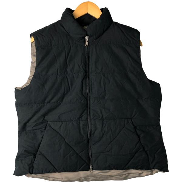 エディバウアー EBTEK ダウンベスト ブラック ヴィンテージ古着 希少】90s エディーバウアー ダウンベスト EBTEKブラック ベージュ M