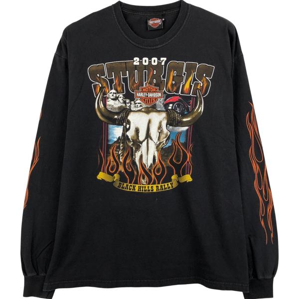 古着 00年代 ハーレーダビッドソン Harley-Davidson ロングTシャツ