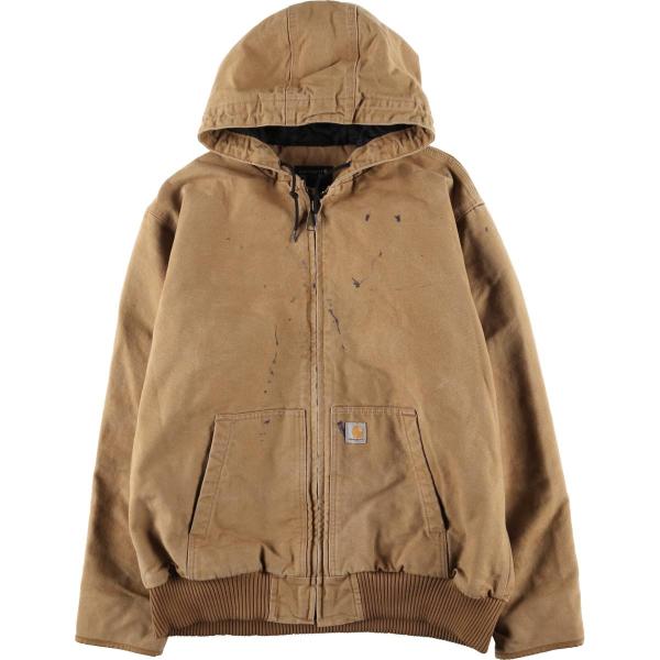 古着 カーハート Carhartt アクティブジャケット LOOSE FIT 中綿入り ダックフルジップパーカー メンズXL相当/eaa600090 Carhartt（カーハート） 古着 アクティブジャケット LOOSE FIT 中綿