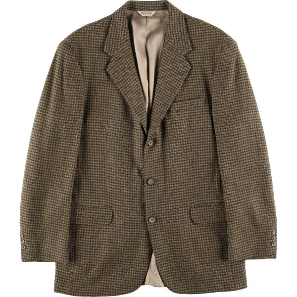 古着 BRITCHES GREAT OUTDOORS 千鳥格子柄 ウールテーラードジャケット