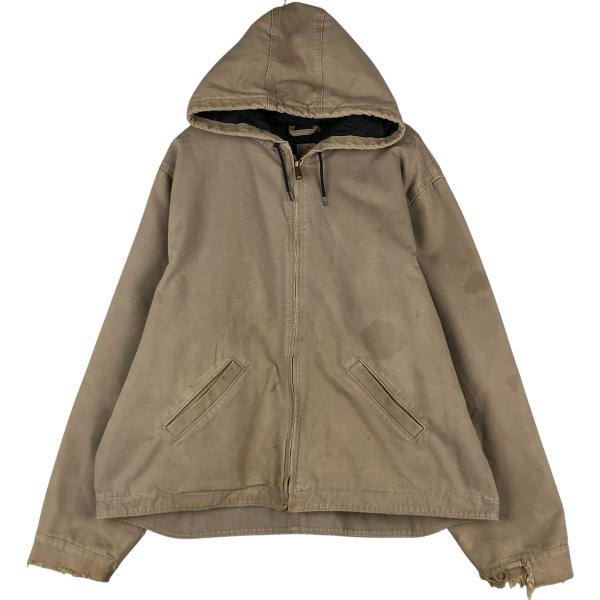 Carhartt アクティブジャケット ダックフルジップパーカー Carhartt（カーハート） 古着 アクティブジャケット 中綿入り ダック