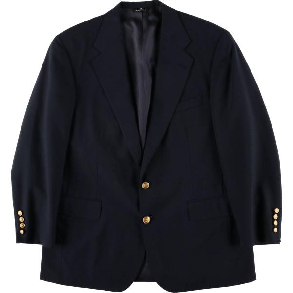 90s 日本製 ラルフローレン テーラード ジャケット 紺ブレ A6 ネイビー 90s USA製 LAUREN ラルフローレン テーラード ジャケット レディース M