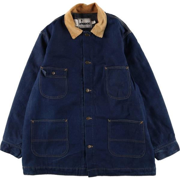 古着 90年代 ローバックス ROEBUCKS バットダイ デニムカバーオール