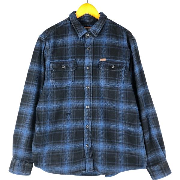 古着 オービス ORVIS オンブレチェック 長袖 ヘビーネルチェックシャツ メンズM相当 /eaa600874