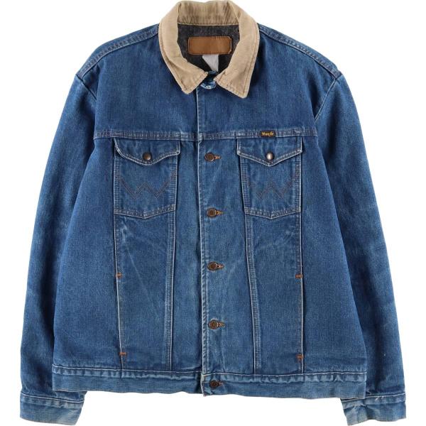 【Wrangler】ヴィンテージデニムジャケット Wrangler（ラングラー） 古着 デニムジャケット Gジャン メンズXL相当