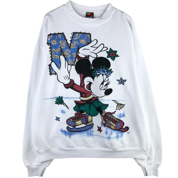 古着 90年代 ディズニー ミニーマウス キャラクタースウェットシャツ