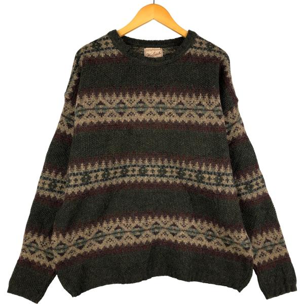 WOOLRICH（ウールリッチ） 古着 90年代 総柄 ウールニットセーター USA