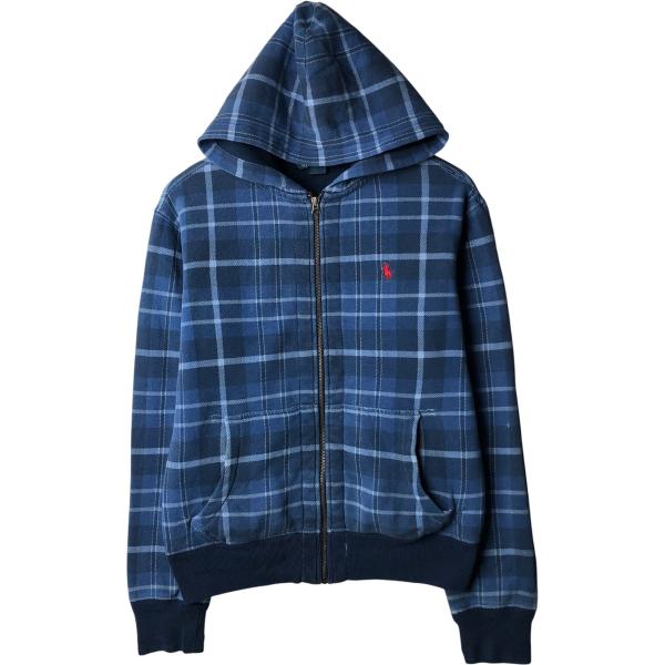 古着 ラルフローレン Ralph Lauren POLO by チェック柄 スウェット