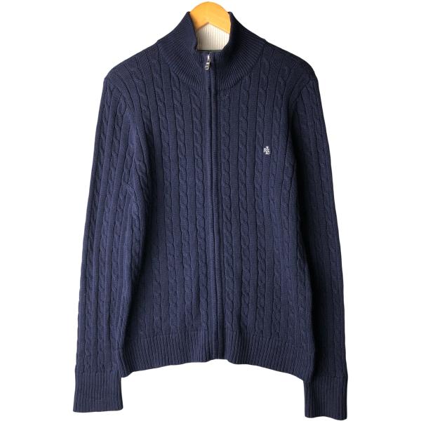 古着 ラルフローレン Ralph Lauren L-RL LAUREN ACTIVE ケーブル編み