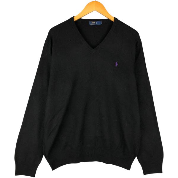 古着 ラルフローレン Ralph Lauren POLO RALPH LAUREN Vネック メリノ