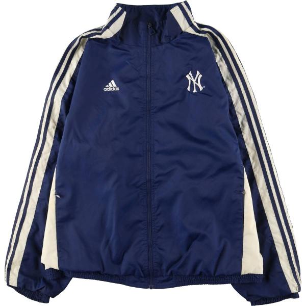未使用 ビンテージ 90s ニューヨークヤンキース 中綿 ナイロンジャケット adidas（アディダス） 古着 90年代 TEAM MLB NEW YORK YANKEES