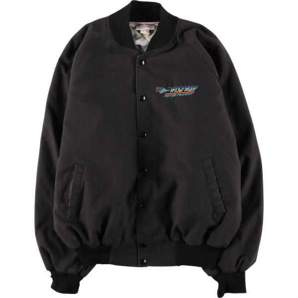 古着 90年代 HARTWELL バックロゴ コットンボタンスタジャン バー