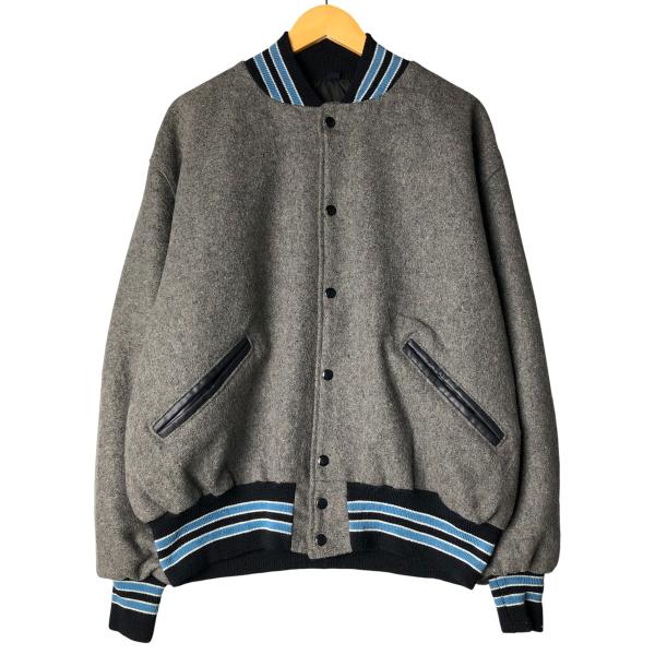 希少USA製90sDeLONGデロングウールスタジャンFireDept刺繍古着 USED-76】90s DELONG STUDIUM JACKET made in USA RED/WHITE デロング