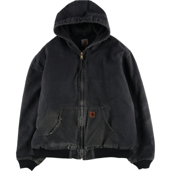 Carhartt カーハート アクティブジャケット パーカー USA製 TALL Carhartt（カーハート） 古着 アクティブジャケット 中綿入り ダック