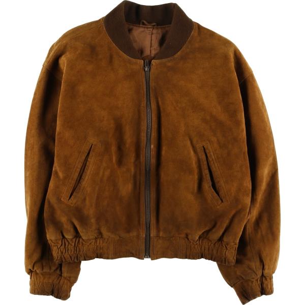 er＊古着販売 古着 Leonardo Riva スエードレザーブルゾン メンズM相当 ヴィンテージ