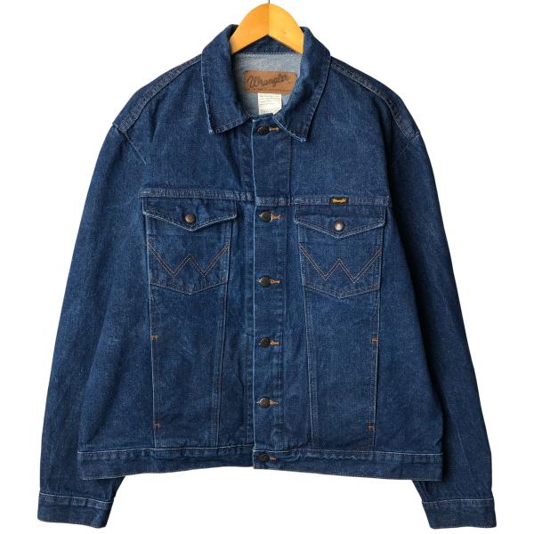 80sWranglerラングラー74126PWデニムジャケット ヴィンテージ42 Wrangler（ラングラー） 古着 Wrangler 74145PW ウエスタン デニム