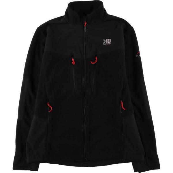 Karrimor カリマー ELITE ソフトシェルジャケット ロゴ刺繍 古着黒 古着 カリマー Karrimor ELITE フリースジャケット メンズXL相当
