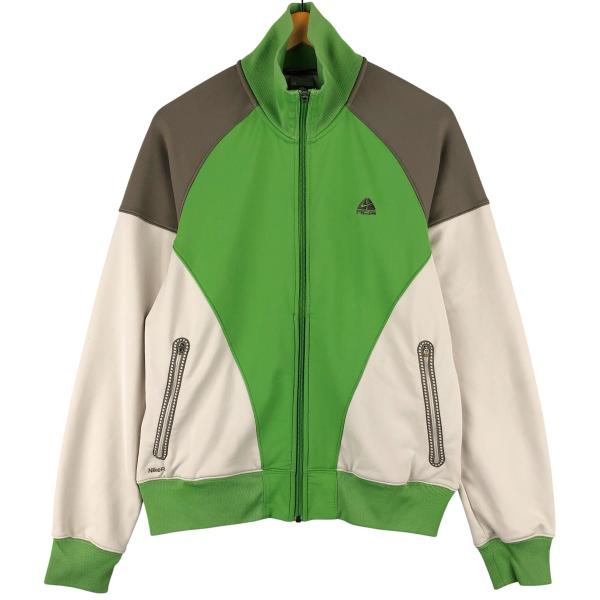 NIKE ナイキ 緑色 ジャージ　トラックジャケット 2000年代 NIKE（ナイキ） 古着 00年代 NIKE ACG ジャージ バックロゴ トラック
