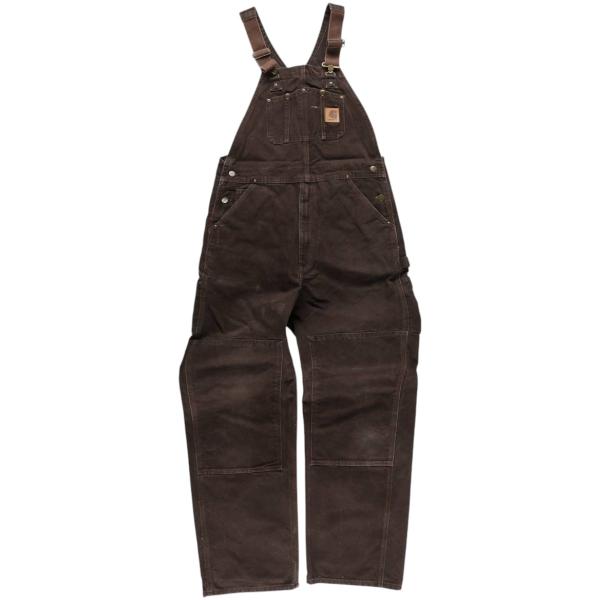 入手困難USA製古着カーハートダブルニーダック地オーバーオール激レア人気 Carhartt（カーハート） 古着 ダブルニー ダック オーバーオール