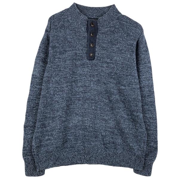 古着 ペンドルトン PENDLETON コットンニットハーフボタンセーター メンズM相当/eaa604431 PENDLETON（ペンドルトン） 古着 コットンニットハーフボタンセーター
