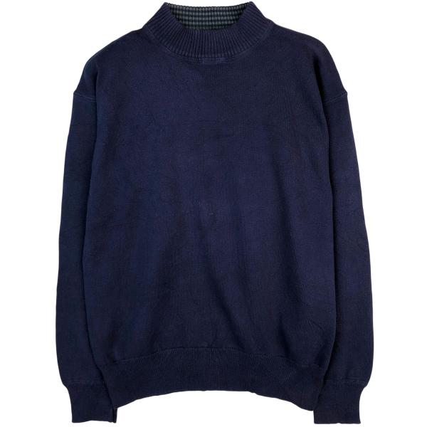 古着 80~90年代 エディーバウアー Eddie Bauer 黒タグ ハイネック コットンニットセーター メンズM相当 ヴィンテージ/eaa604485 Eddie Bauer（エディーバウアー） 古着 80~90年代 黒タグ ハイネック