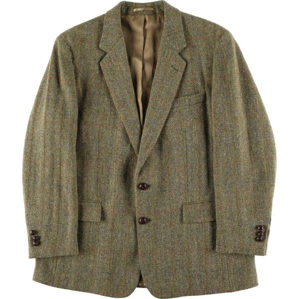 HARRIS TWEED（ハリスツイード） 古着 チェック柄 ヘリンボーン ウール