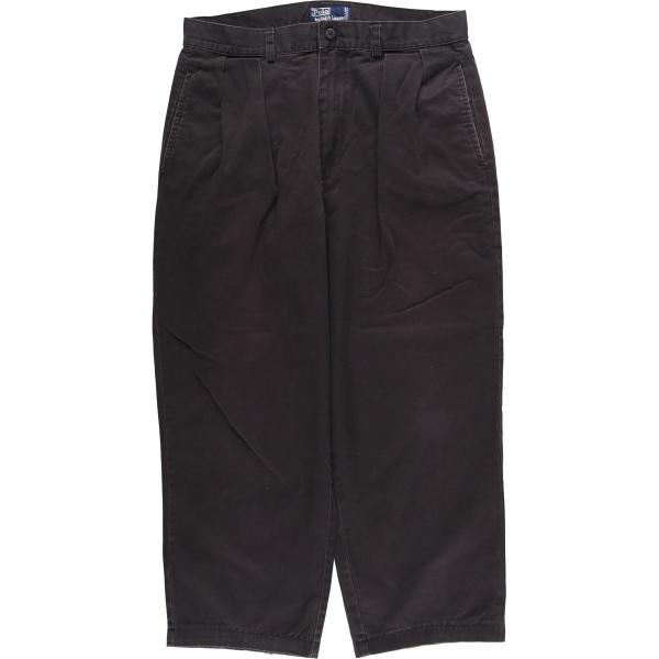 古着 ラルフローレン Ralph Lauren POLO by ツータック チノパンツ