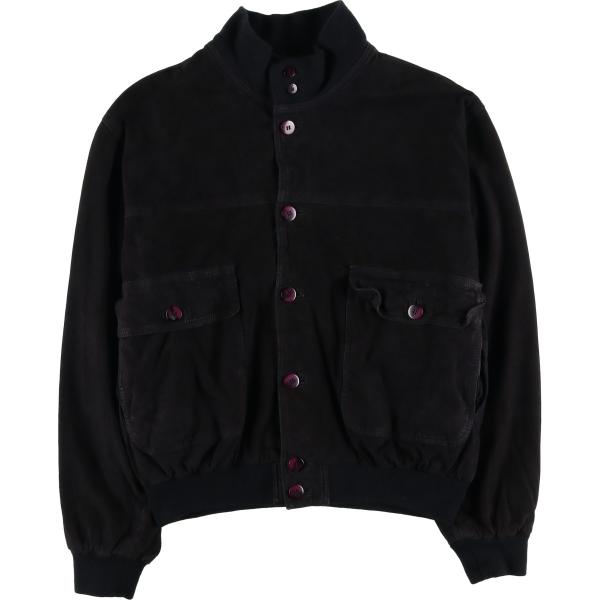 美品！短丈＆A-1型！イタリア製ヴィンテージ！バルスター型スエードジャケット 古着 バルスタージャケット スエードレザーブルゾン イタリア製 メンズ