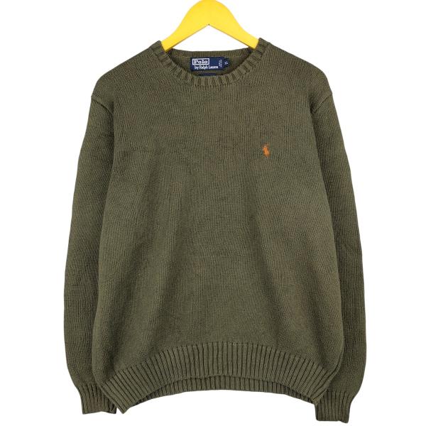 古着 ラルフローレン Ralph Lauren POLO by コットンニットセーター