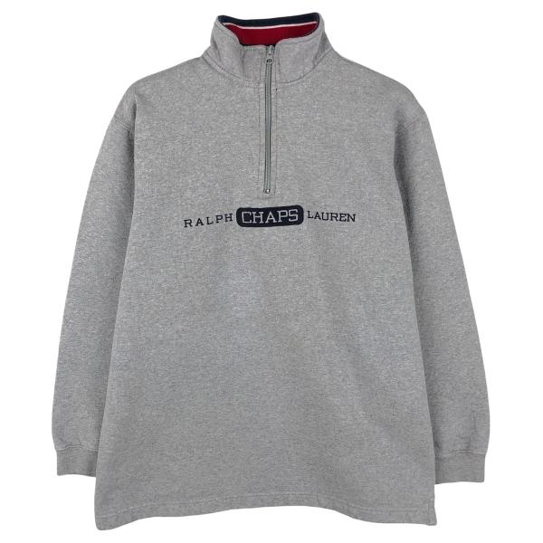古着 ラルフローレン Ralph Lauren CHAPS チャップス ハーフジップ