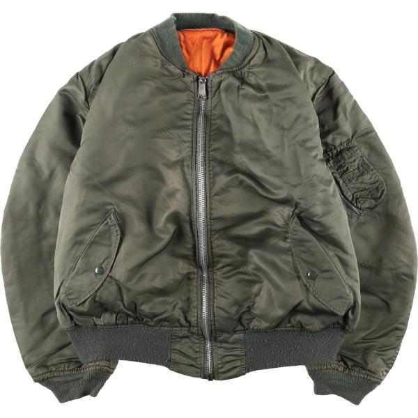 古着 80年代 民間品 アルファ ALPHA MA-1タイプ 中綿入り ミリタリー