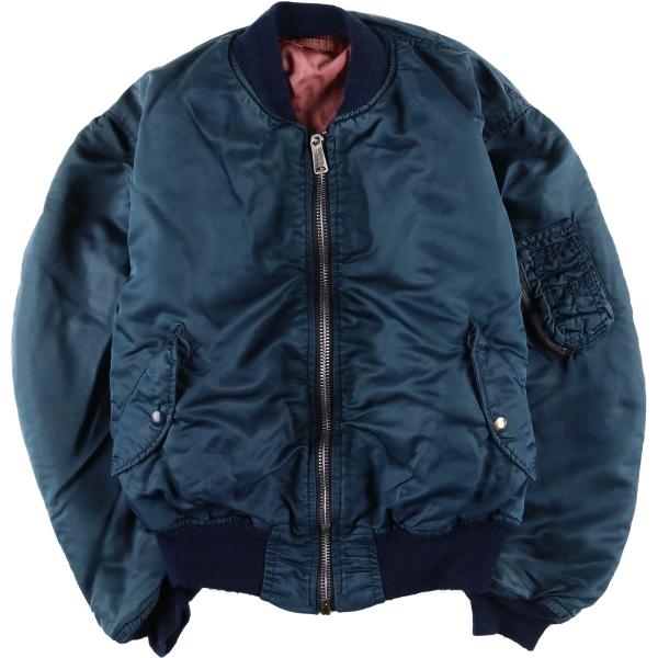 古着 民間品 アルファ ALPHA MA-1タイプ 中綿入り ミリタリー フライト