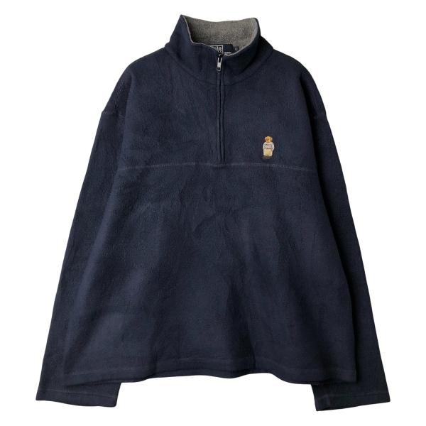 古着 ラルフローレン Ralph Lauren POLO by ハーフジップ ポロベア