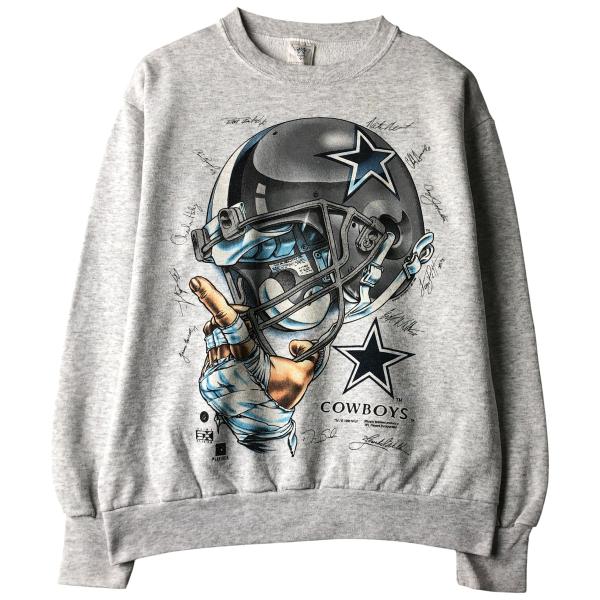 古着 90年代 デルタ DELTA NFL ダラスカウボーイズ プリントスウェット