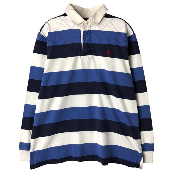 古着 ラルフローレン Ralph Lauren POLO by CUSTOM FIT ボーダー柄