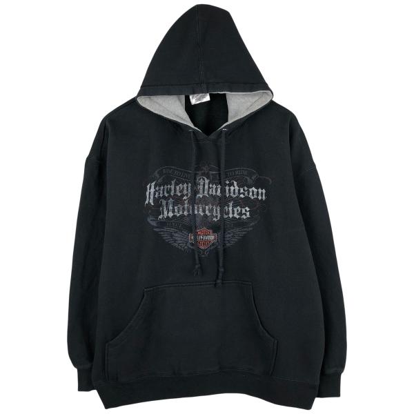 古着 00年代 ハーレーダビッドソン Harley-Davidson アドバタイジング スウェットプルオーバーパーカー メンズL相当/eaa663578 古着 00年代 ハーレーダビッドソン Harley-Davidson アドバタイジング