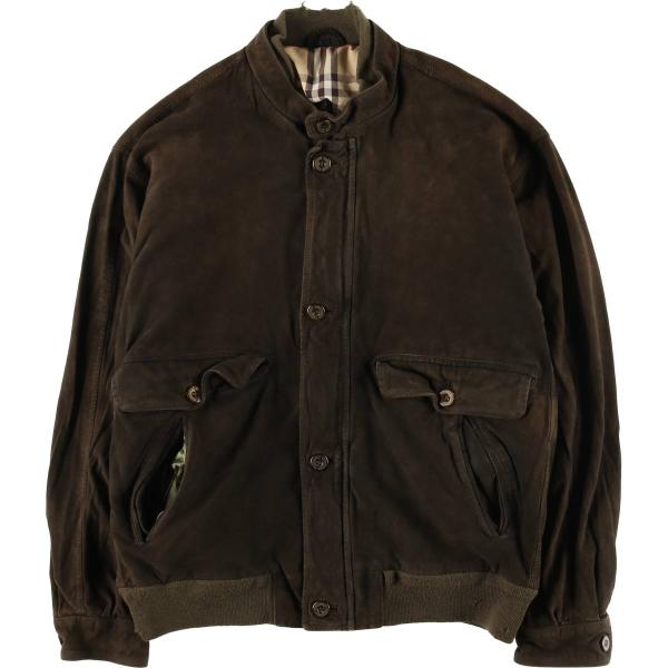 バーバリーレザージャケット38 BURBERRY（バーバリー） 古着 Burberry's スエードレザーブルゾン 英国