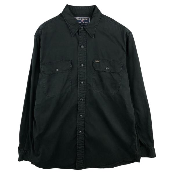 ​極希少 125cm 一枚袖 90s ラルフローレン 綿100【メンズL相当】 古着 90年代 ラルフローレン Ralph Lauren POLO SPORT ポロスポーツ