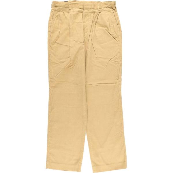 古着 ランズエンド LANDS' END ツータック コーデュロイパンツ USA製 メンズw34相当 ヴィンテージ/eaa627828 古着 80~90年代 ランズエンド LANDS' END ツータック コーデュロイ