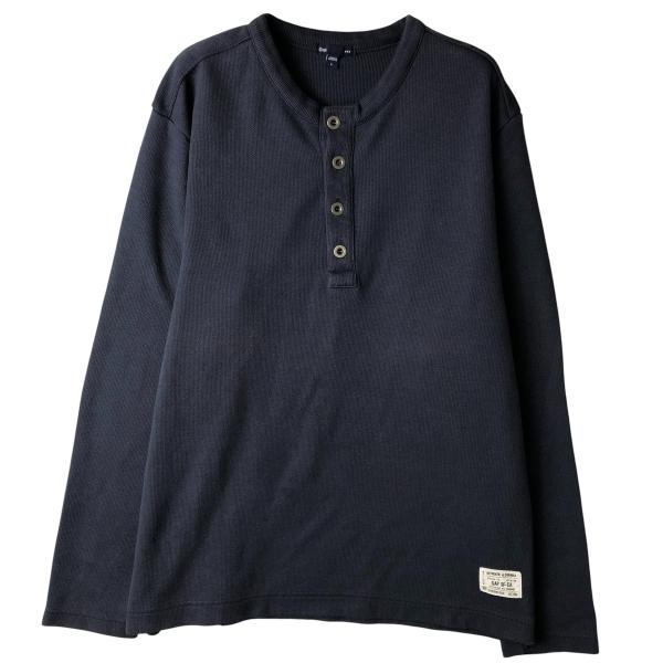 GAP（ギャップ） 古着 ヘンリーネック サーマルロングTシャツ メンズL