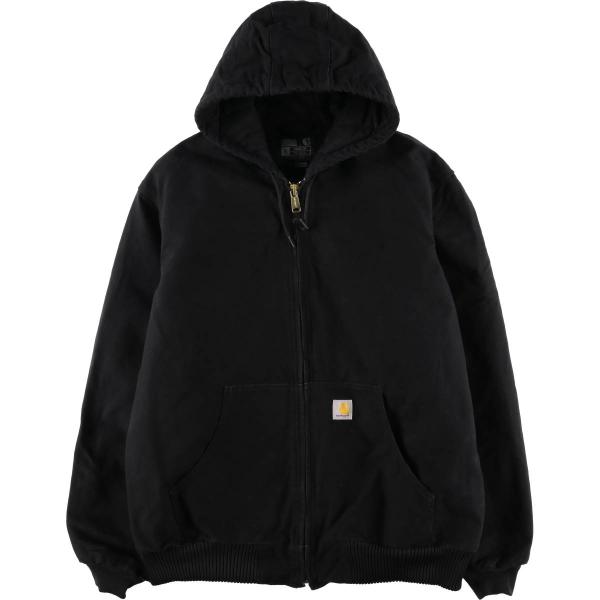 古着 カーハート Carhartt アクティブジャケット LOOSE FIT 中綿入り ダックフルジップパーカー USA製 メンズXL相当/eaa608734 Carhartt（カーハート） 古着 アクティブジャケット LOOSE FIT 中綿