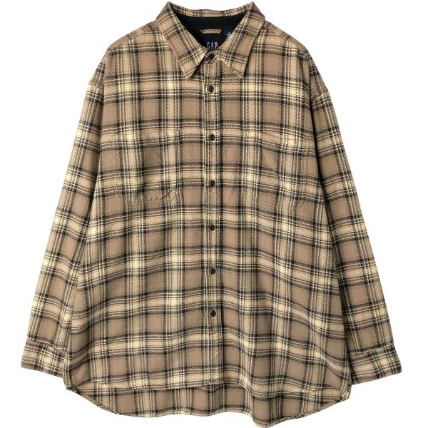 GAP（ギャップ） 古着 90年代 オールドギャップ 長袖 フランネル