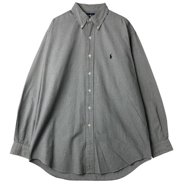 古着 ラルフローレン Ralph Lauren BLAKE 長袖 ボタンダウンチェック