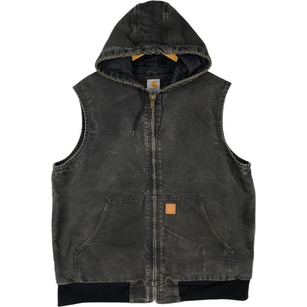 Carhartt（カーハート） 古着 中綿入り フード付き ダックベスト