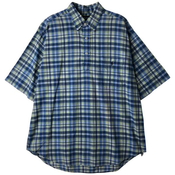 古着 ラルフローレン Ralph Lauren PURCELL マドラスチェック 半袖