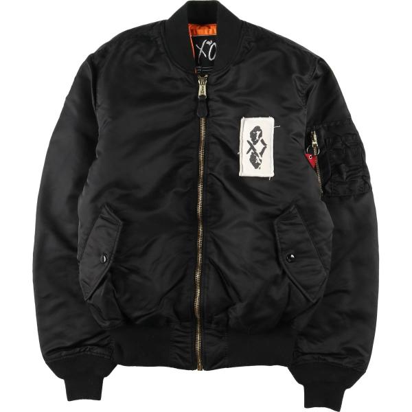 ALPHA MA-1 フライトジャケット M 古着 古着 民間品 アルファ ALPHA MA-1タイプ THE WEEKEND XO バック