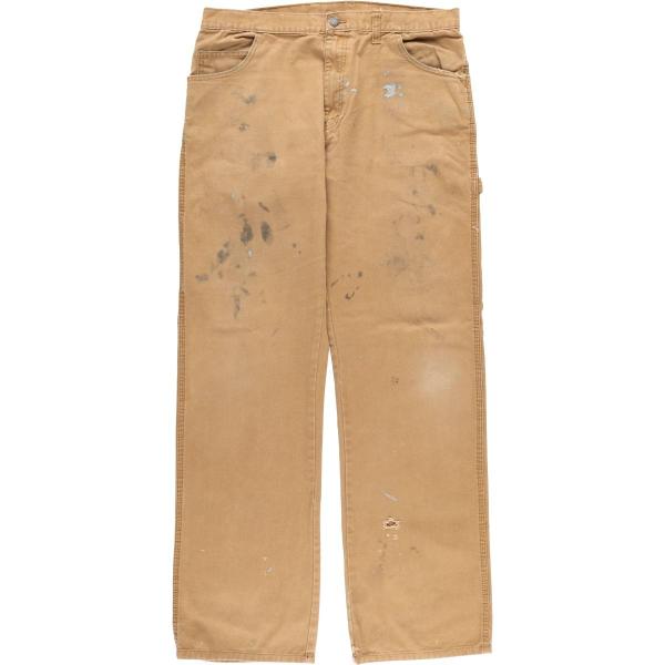 古着 ディッキーズ Dickies ペイント ダックペインターパンツ メンズw35相当/eaa613061 Dickies（ディッキーズ） 古着 ペイント ダックペインターパンツ
