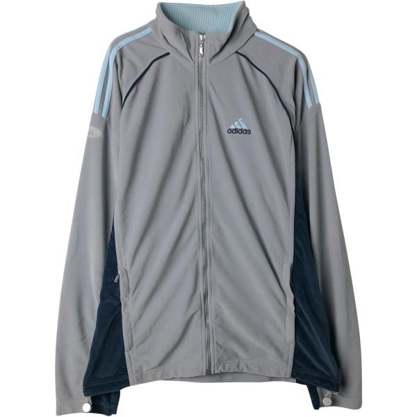 希少完売品　adidas ベロアジャージ グレー adidas（アディダス） 古着 00年代 ベロアジャージ トラックジャケット