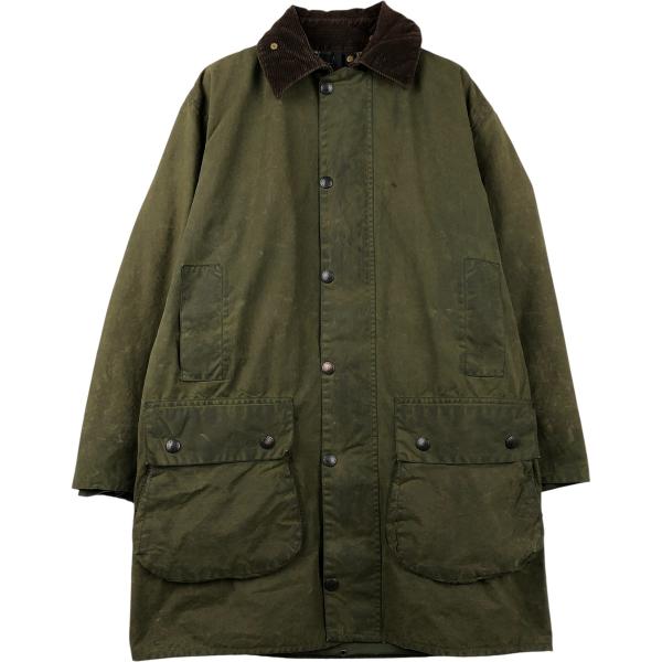 古着 80~90年代 バブアー Barbour BORDER ボーダー 旧3ワラント ワックスコットン オイルドジャケット 英国製 C38 メンズM相当 ヴィンテージ/eaa614858 古着 80~90年代 バブアー Barbour BORDER ボーダー 旧3ワラント